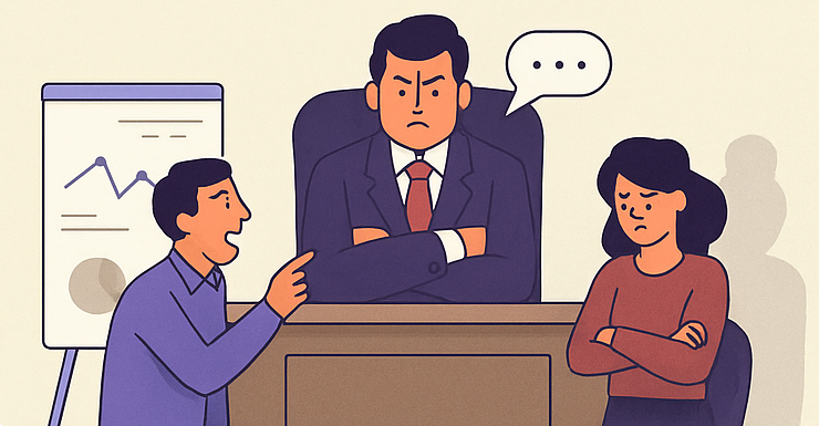 Illustration representing micromanagement culture